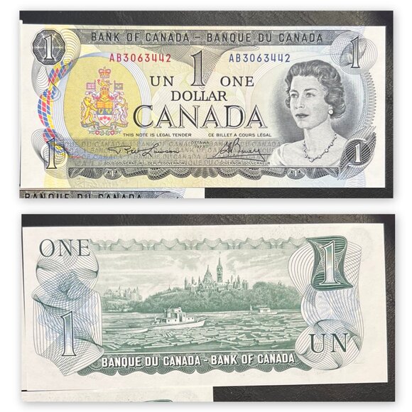 Great Set of Sequential Serial Number Uncirculated Canada 5 x 1973 $1 bills! - Picture 5 of 16